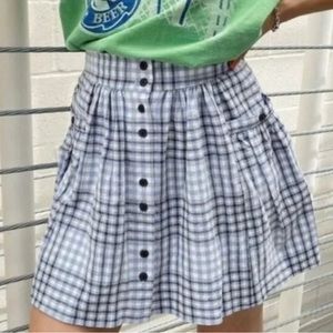 UO plaid skirt